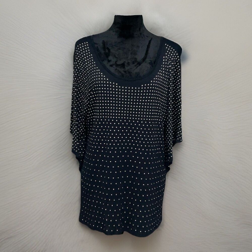 Inc International Concepts Women’s Top blouse With Metallic Stud Size XL